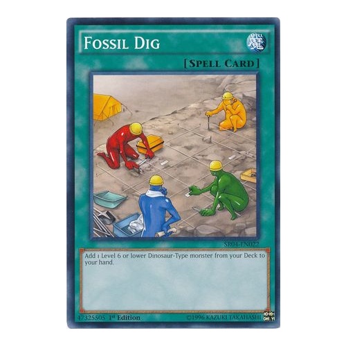 Fossil Dig - SR04-EN022 - Common 1st Edition NM