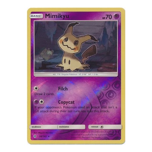 Mimikyu - 58/145 - Holo Rare Reverse Holo