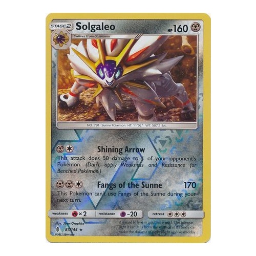 Solgaleo - 87/145 - Rare Reverse Holo