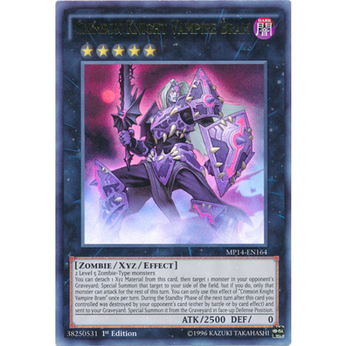Crimson Knight Vampire Bram Ultra rare MP14-EN164 NM