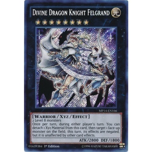 Divine Dragon Knight Felgrand MP14-EN166 NM Secret rare 1st edition