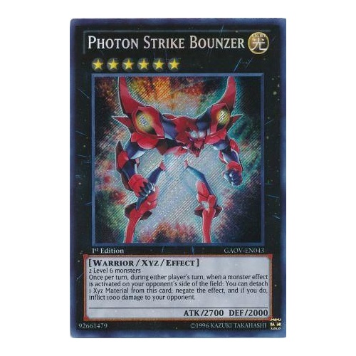 Photon Strike Bounzer - GAOV-EN043 - Secret Rare 1st Edition NM