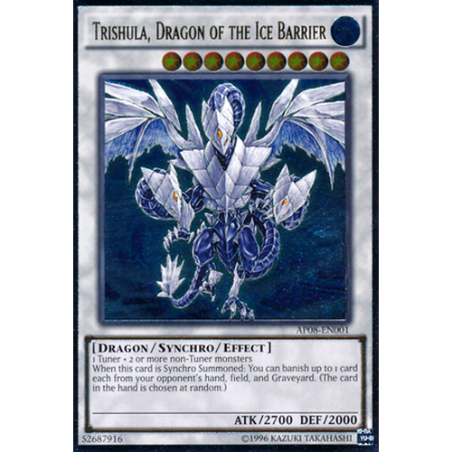 Ultimate Rare - Trishula Dragon of the Ice Barrier - AP08-EN001 NM