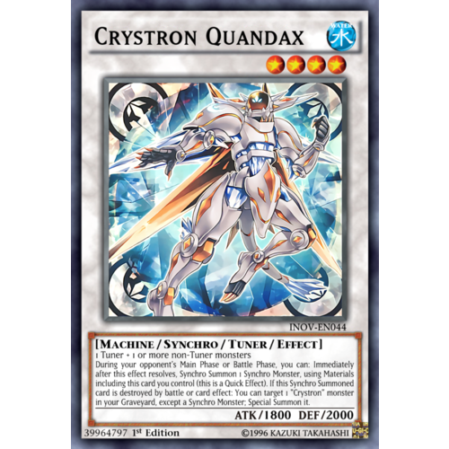 Crystron Quandax - INOV-EN044 - Ultra Rare 1st Edition NM