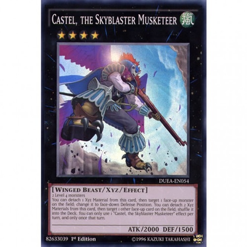 Castel, the Skyblaster Musketeer - DUEA-EN054 - Super Rare 1st Edition