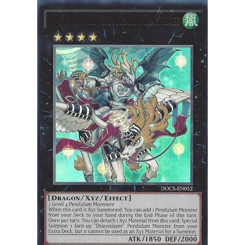 Majester Paladin, the Ascending Dracoslayer - DOCS-EN052 - Ultra Rare UNL Edition