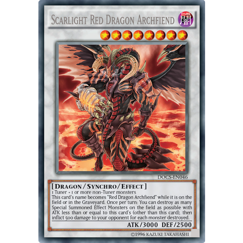 Scarlight Red Dragon Archfiend - DOCS-EN046 - Secret Rare UNL Edition  NM