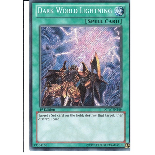 Dark World Lightning - LCJW-EN249 - Secret Rare 1st edition NM
