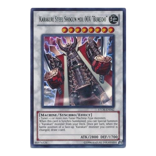 Karakuri Steel Shogun mdl 00X "Bureido" - STOR-EN042 - Ultra Rare Unlimited NM