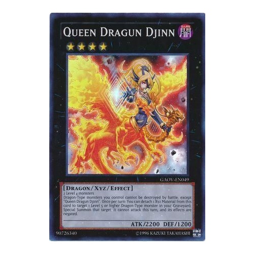 Queen Dragun Djinn - GAOV-EN049 - Super Rare Unlimited NM