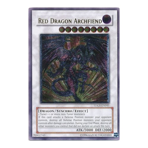 Ultimate Rare - Red Dragon Archfiend - TDGS-EN041 Unlimited NM