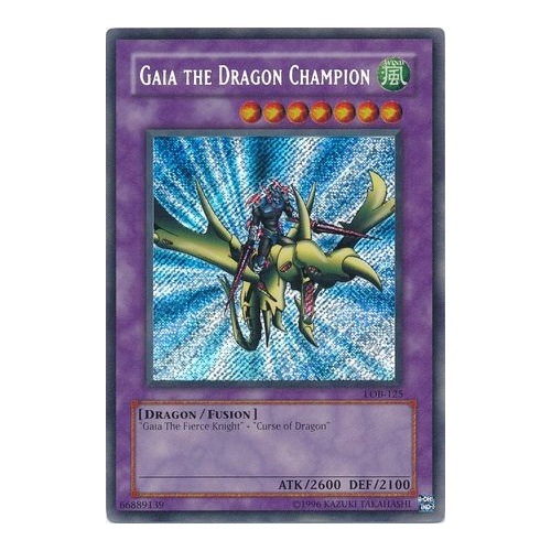 Gaia the Dragon Champion - LOB-125 - Secret NM