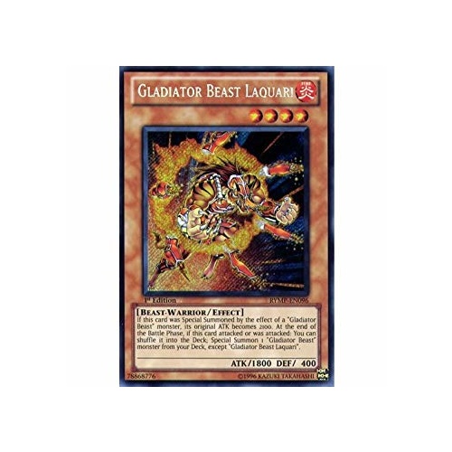 Gladiator Beast Laquari - RYMP-EN096 - Secret Rare 1st Edition NM