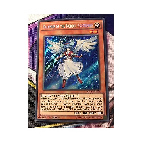 Valkyrie of the Nordic Ascendant - LC5D-EN184 - Secret Rare 1st Edition NM
