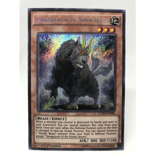 Tanngnjostr of the Nordic Beasts - LC5D-EN180 - Secret Rare 1st Edition NM
