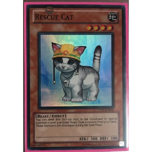 Rescue Cat - TU03-EN002 - Super Rare NM