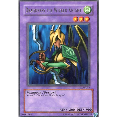 Dragoness the Wicked Knight LOB-086 Rare NM