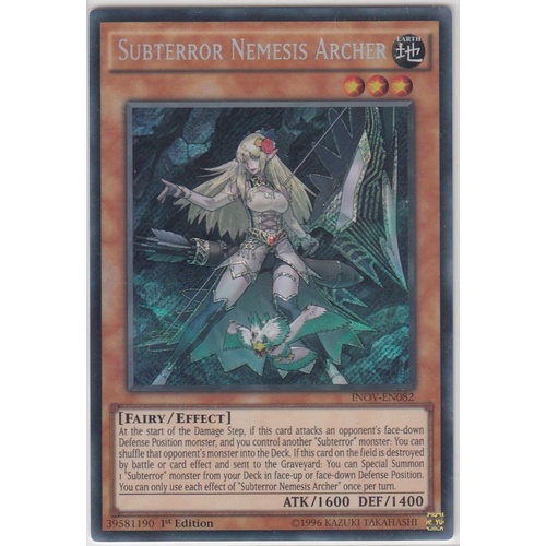 Subterror Nemesis Archer INOV-EN082 Secret Rare NM 1st Edition