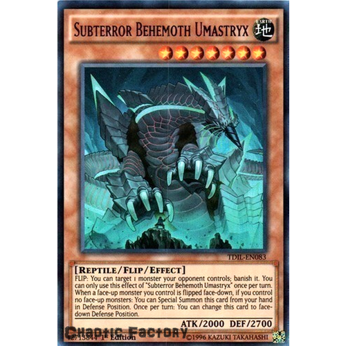 Subterror Behemoth Umastryx - TDIL-EN083 - Ultra Rare 1st Edition NM