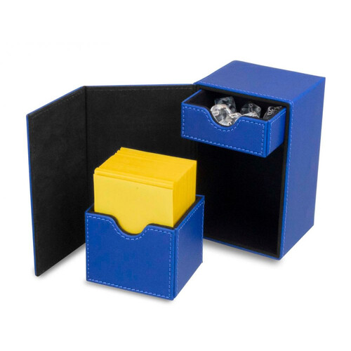 BCW Deck Vault Box LX Blue (Holds 80 cards)