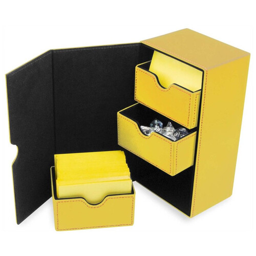 BCW Deck Vault Box LX Yellow (Holds 200 Cards)