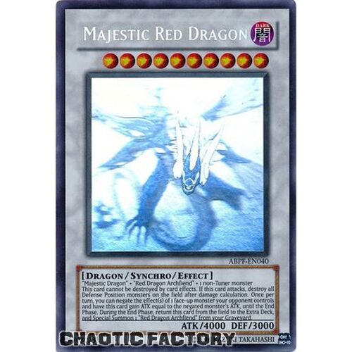 GHOST RARE ABPF-EN040 Majestic Red Dragon Unlimited Edition NM