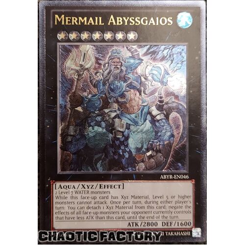 Ultimate Rare - Mermail Abyssgaios - ABYR-EN046 Unlimited NM