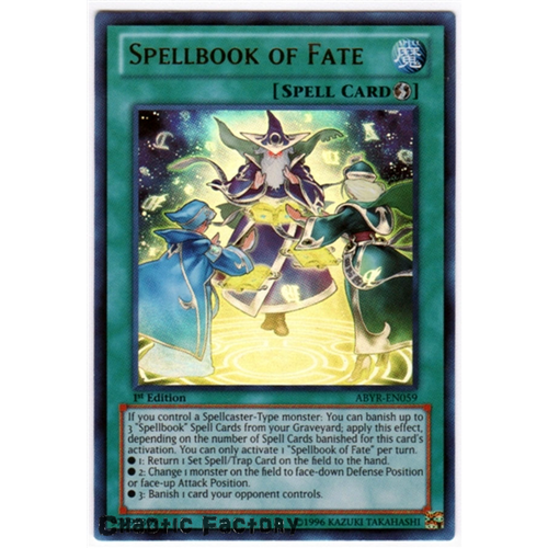 Spellbook of Fate - ABYR-EN059 - Ultra Rare UNLIMITED  Edition NM
