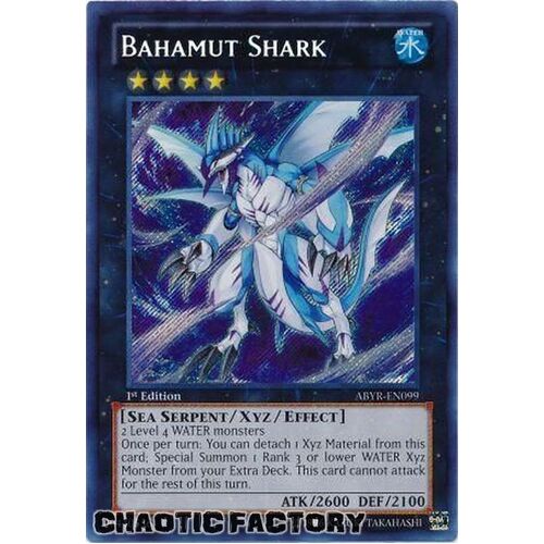 Bahamut Shark - ABYR-EN099 - Secret Rare 1st Edition NM