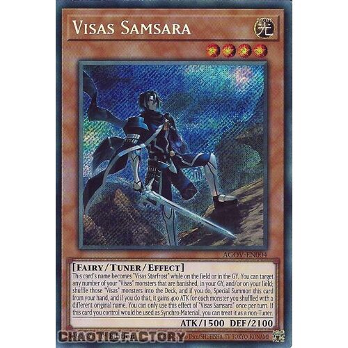 AGOV-EN004 Visas Samsara Secret Rare 1st Edition NM