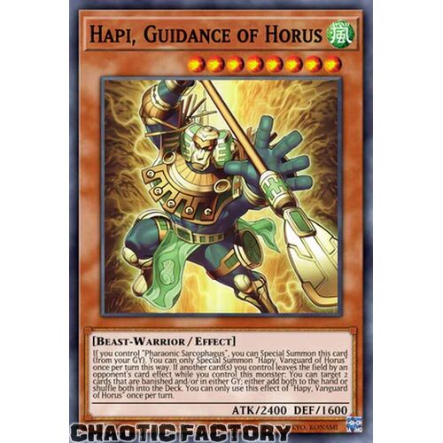 AGOV-EN013 Hapi, Guidance of Horus Super Rare 1st Edition NM