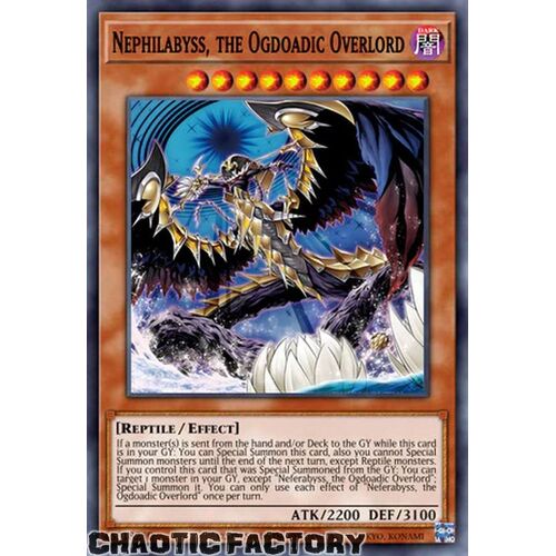 AGOV-EN016 Nephilabyss, the Ogdoadic Overlord Super Rare 1st Edition NM