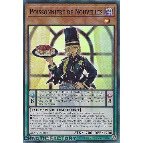 AGOV-EN019 Poissonniere de Nouvelles Super Rare 1st Edition NM