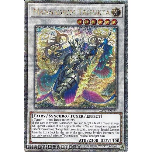 Quarter Century Secret Rare AGOV-EN037 Mannadium Trisukta 1st Edition NM