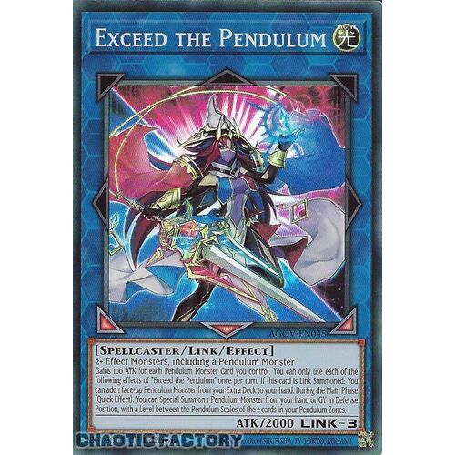 AGOV-EN045 Exceed the Pendulum Super Rare 1st Edition NM