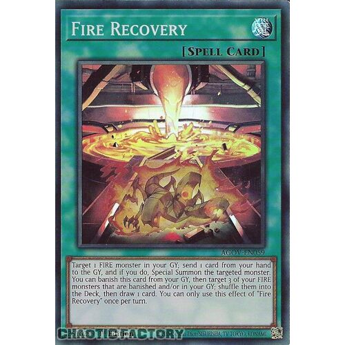 AGOV-EN059 Fire Recovery Super Rare 1st Edition NM