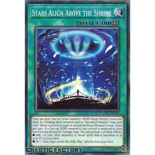 AGOV-EN061 Stars Align Above the Shrine Common 1st Edition NM