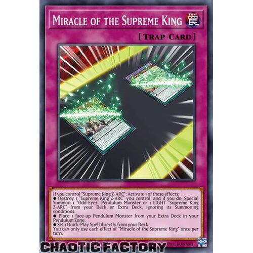 AGOV-EN068 Miracle of the Supreme King Common 1st Edition NM
