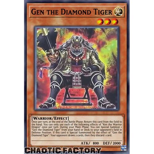 AGOV-EN082 Gen the Diamond Tiger Common 1st Edition NM