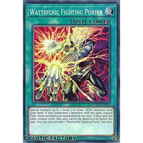 AGOV-EN085 Wattsychic Fighting Porter Common 1st Edition NM