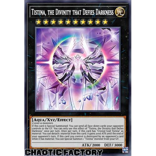 AGOV-EN089 Tistina, the Divinity that Defies Darkness Ultra Rare 1st Edition NM