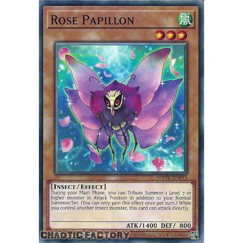 AGOV-EN093 Rose Papillon Common 1st Edition NM