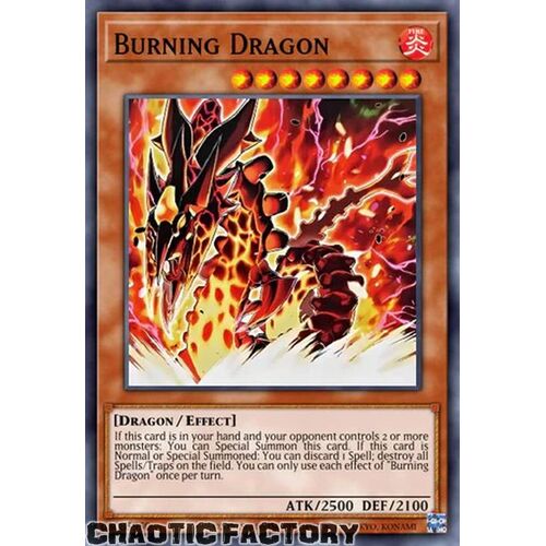AGOV-EN094 Burning Dragon Super Rare 1st Edition NM