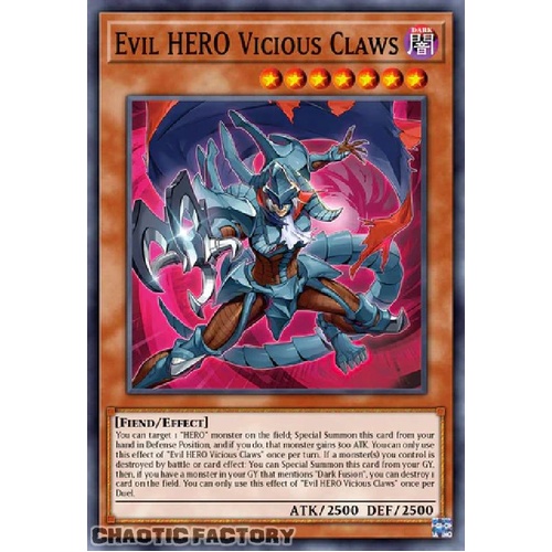 ALIN-EN005 Evil HERO Vicious Claws Common 1st Edition NM