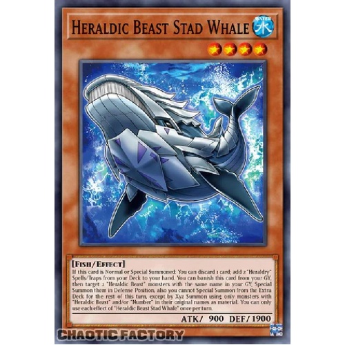 ALIN-EN010 Heraldic Beast Stad Whale Common 1st Edition NM