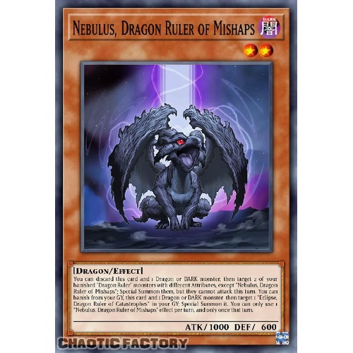 ALIN-EN019 Nebulus, Dragon Ruler of Mishaps Ultra Rare 1st Edition NM