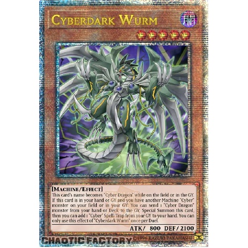 ALIN-EN027 Cyberdark Wurm Quarter Century Secret Rare 1st Edition NM