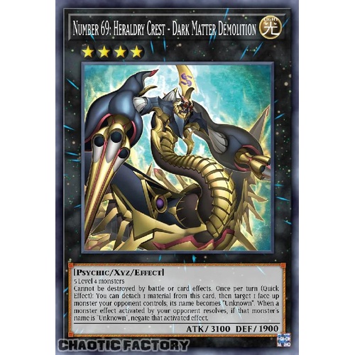 ALIN-EN046 Number 69: Heraldry Crest - Dark Matter Demolition Ultra Rare 1st Edition NM
