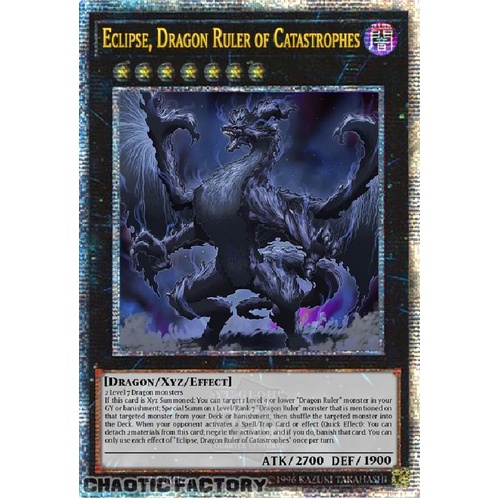 ALIN-EN048 Eclipse, Dragon Ruler of Catastrophes Quarter Century Secret Rare 1st Edition NM