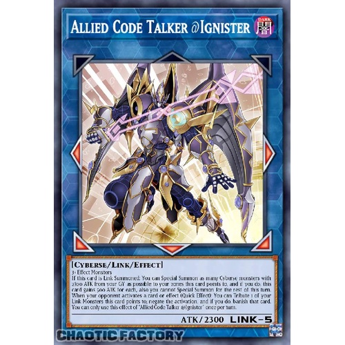 ALIN-EN051 Allied Code Talker @Ignister Secret Rare 1st Edition NM